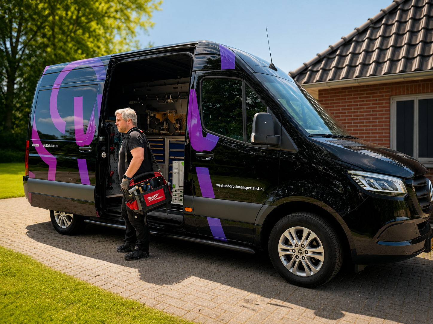 Servicebus van Westendorp bij een klant