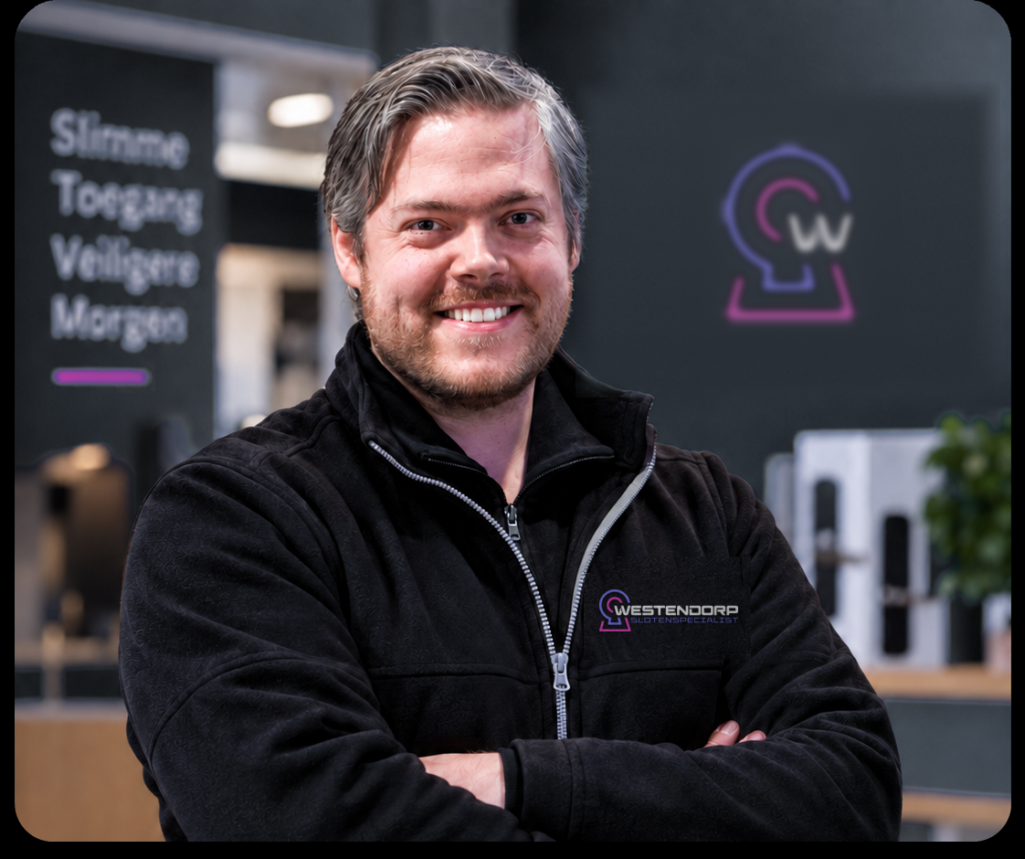Nick van Westendorp Slotenspecialist in de winkel in Enschede